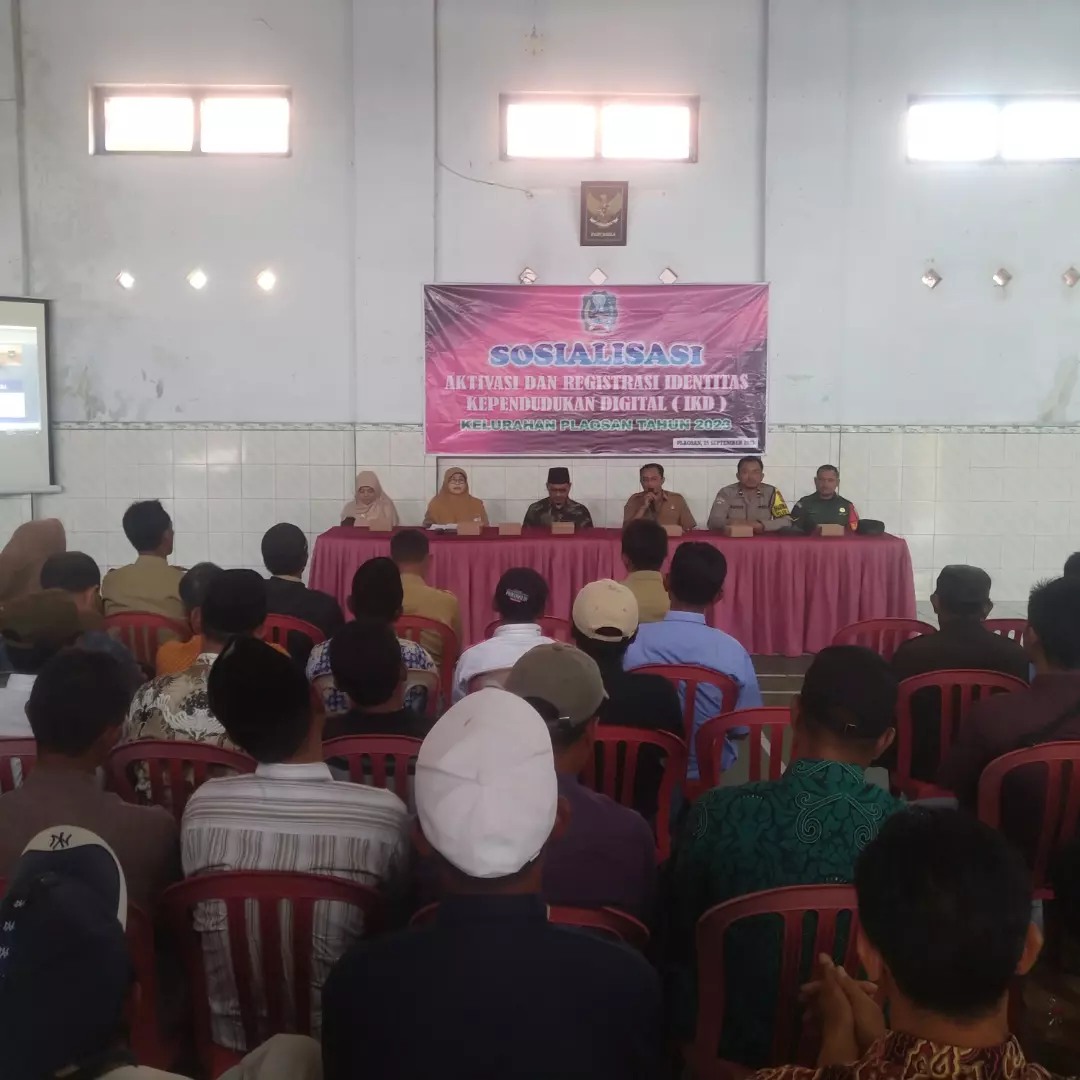 SOSIALISASI PENERAPAN IDENTITAS KEPENDUDUKAN DIGITAL DI KELURAHAN PLAOSAN MAGETAN